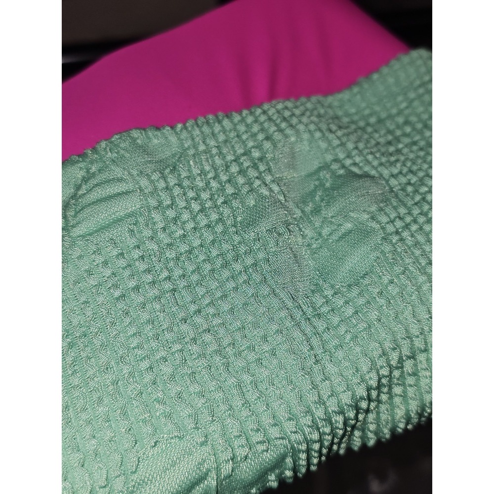 NWT Cupshe Green & Pink Scoop Midkini Top & Banded Bottoms Bikini Set Size M - Picture 13 of 15